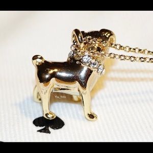 kate spade pug necklace